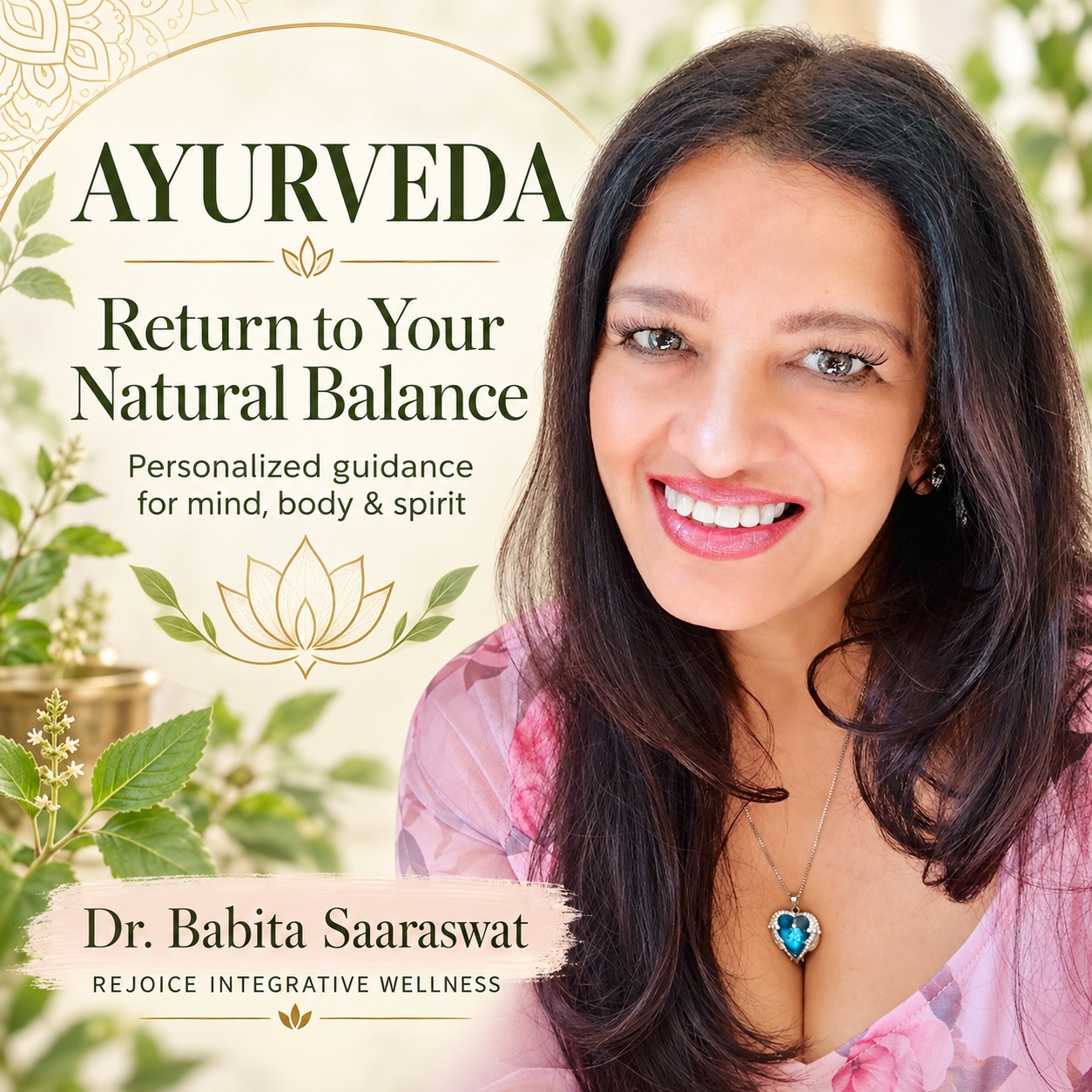 Dr. Babita Saaraswat presenting Ayurveda as a return to natural balance